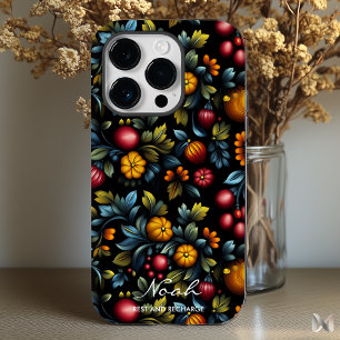 豊エレガントかな色のKhokhlomaフローラ鮮やか Case-Mate iPhone 14 Proケース