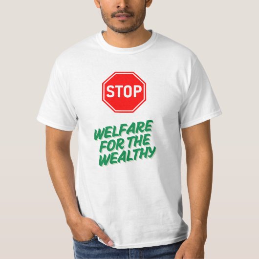 豊ストップ富・所得格差の福祉 Tシャツ (正面)