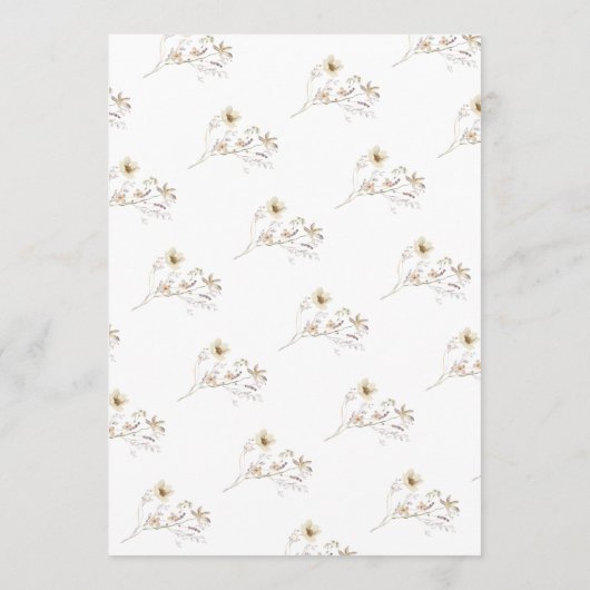 豊フォーマル量乾山花春の結婚式 招待状 (裏面)