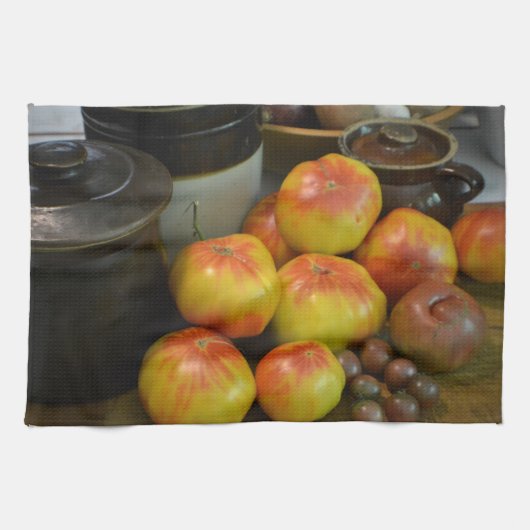 豊作のトマト キッチンタオル (横)