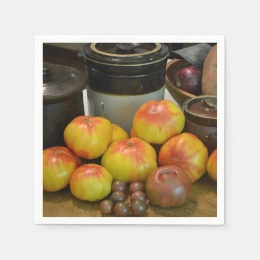 豊作のトマト スタンダードカクテルナプキン (正面)