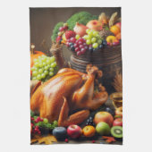 豊作の宴 キッチンタオル (縦)