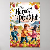 豊作はキリスト教の子供部屋芸術 ポスター (正面)