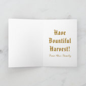 豊作コルヌコピア感謝祭, ZSSG Ho シーズンカード (内部)