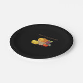 豊作 – イラスの秋のバスケット ペーパープレート (アングル)