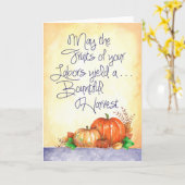 豊作 – グリーティングカード (黄色い花)