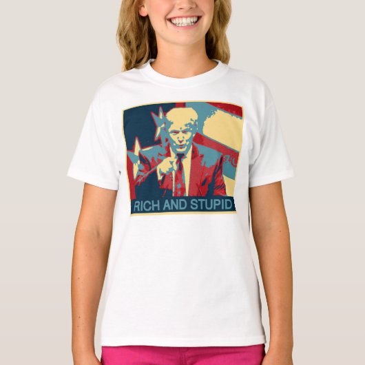 豊富および愚か(アンチ切札) Tシャツ (正面)