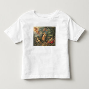 豊富および4つの要素、c.1606 (coの油 トドラーTシャツ