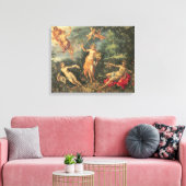 豊富さと4つの要素， c.1606 (油オンco キャンバスプリント (インサイチュ (リビング))