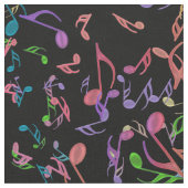 豊富で暖かい音楽はカラフルで黒い生地に注意します ファブリック (クローズアップ)