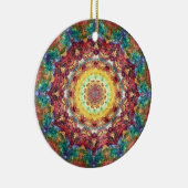 豊富なインドの曼荼羅のオーナメント セラミックオーナメント (右)