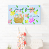 豊富なイースターバスケットと花 横断幕 (インサイチュ)