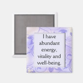 豊富なエネルギー健康確認磁石 マグネット (正面/裏面)