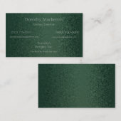 豊富なエメラルドグリーン 名刺 (正面/裏面)