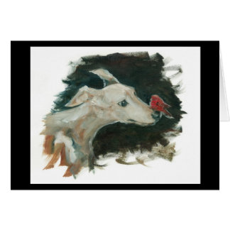 豊富なグレイハウンドおよびフィンチのステッカーの郵便はがき