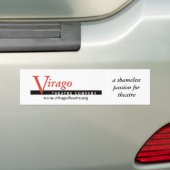 豊富なステッカーViragoのロゴ バンパーステッカー (車上)