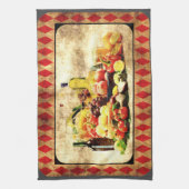 豊富なテーブルデジタ動揺してル キッチンタオル (縦)