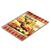 豊富なテーブル動揺してレシピ ノートブック (左側)