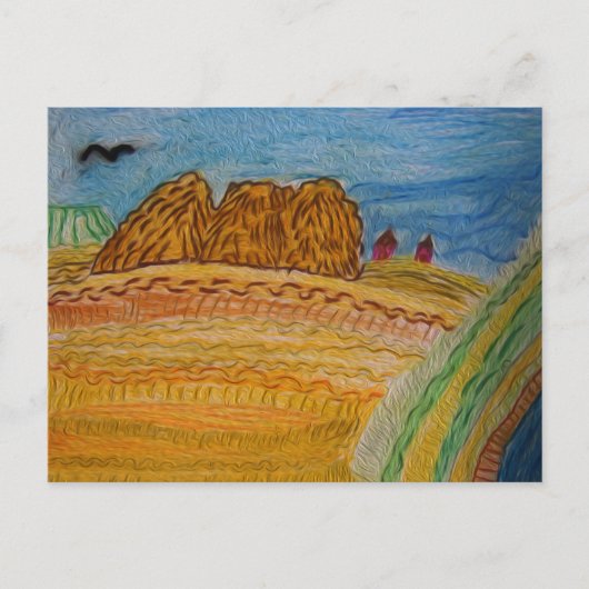 豊富なフィールド ポストカード (正面)