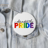 豊富なプライドレインボー誇りを持ったはゲイになる 缶バッジ (インサイチュ)