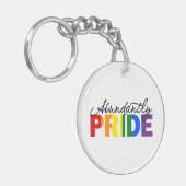 豊富なプライド誇りを持ったはゲイアクリル系キーチェーン キーホルダー (正面左)
