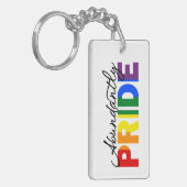 豊富なプライド誇りを持ったはゲイアクリル系キーチェーン キーホルダー (正面左)