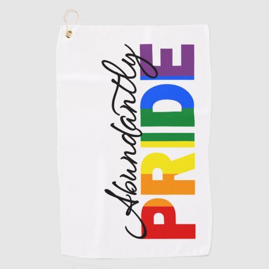 豊富なプライド誇りを持ったは、ゲイゴルフタオルにする ゴルフタオル (正面)