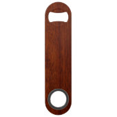 豊富なマホガニーの木製のスコットランドのアザミのプリント スピード栓抜き (裏面)