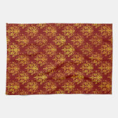 豊富な休日のダマスク織 キッチンタオル (横)