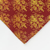 豊富な休日のダマスク織 フリースブランケット (角)