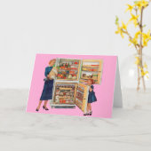 豊富な冷蔵庫 カード (黄色い花)