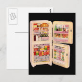 豊富な冷蔵庫 ポストカード (正面/裏面)