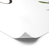 豊富な善の赤いフローラ ポスター (角)