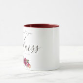 豊富な善の赤いフローラ マグカップ (中央)