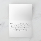 豊富な恵みの挨拶状! カード (内部)