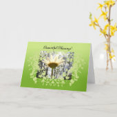 豊富な恵みの挨拶状! カード (黄色い花)