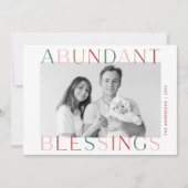 豊富な恵みカラフル写真 シーズンカード (正面)