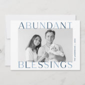 豊富な恵みネイビー写真 シーズンカード (正面)