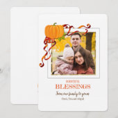 豊富な恵みフォトカード 招待状 (正面/裏面)