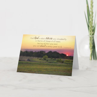 豊富な恵み勇気付けられるカード カード