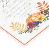 豊富な恵み秋カボチャとマムスショ ショートテーブルランナー (コーナー)