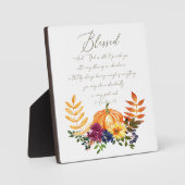 豊富な恵み秋カボチャとラム フォトプラーク (正面)