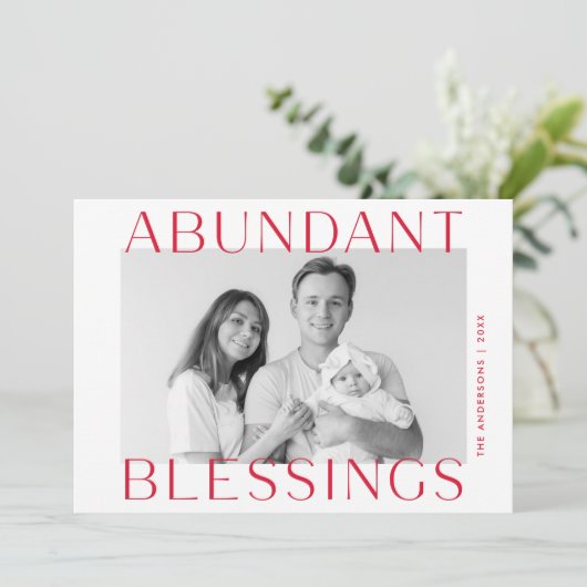 豊富な恵み赤い写真 シーズンカード (スタンド正面)