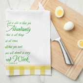 豊富な恵み キッチンタオル (四つ折り)