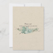 豊富な愛の多肉性ストリングラ結婚イト 招待状 (裏面)