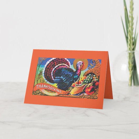 豊富な感謝祭 シーズンカード (正面)