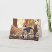 豊富な感謝 |感謝祭のフォトカード シーズンカード (正面)