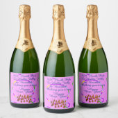 豊富な文字食品・飲料ラベルセット スパークリングワインラベル (ボトル)