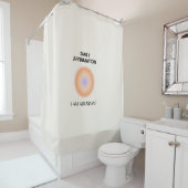 豊富な日々の肯定前向きスピリチュアル シャワーカーテン (インサイチュ)