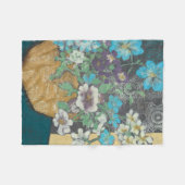 豊富な春I フリースブランケット (正面(横))